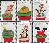 *Známky Gibraltar 2017 Vianočné koláčiky séria MNH - Kliknutím na obrázok zatvorte -